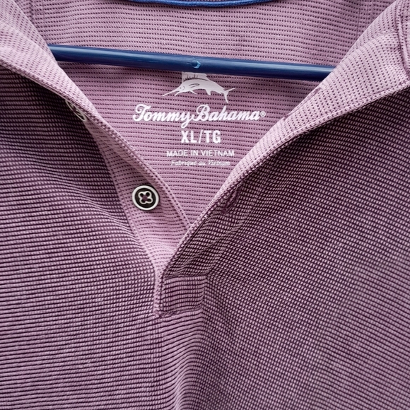 Tommy Bahama Mens XL Purple Polo Shirt Classic Style GUC - Picture 2 of 6
